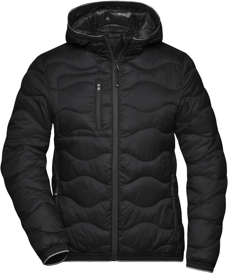 Levně Dámská prošívaná bunda - black/black