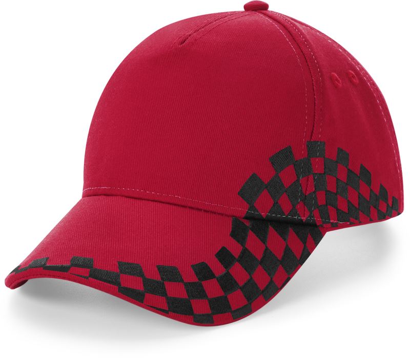 Levně 5 panelová kšiltovka "Grand Prix" - classic red