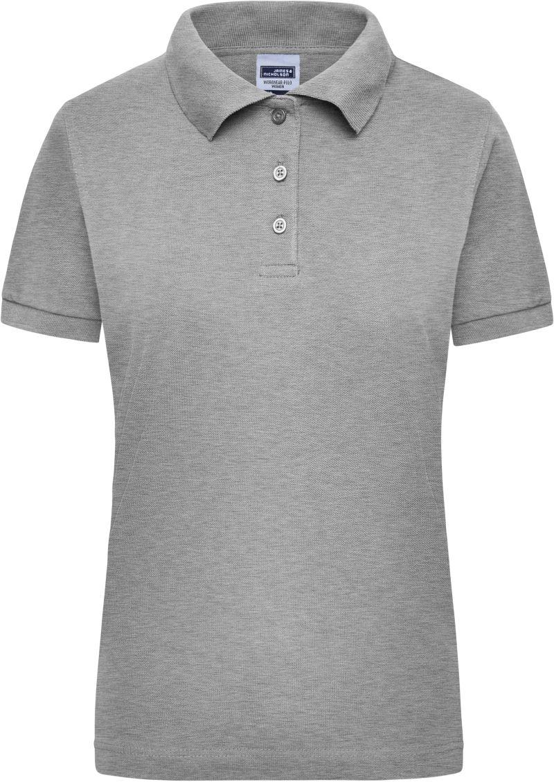 Levně Dámské pracovní piqué polo z těžké bavlny - grey heather