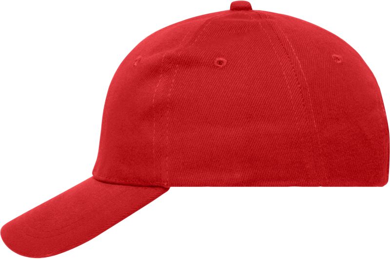 Levně 6 panelová kšiltovka z těžké bavlny - red