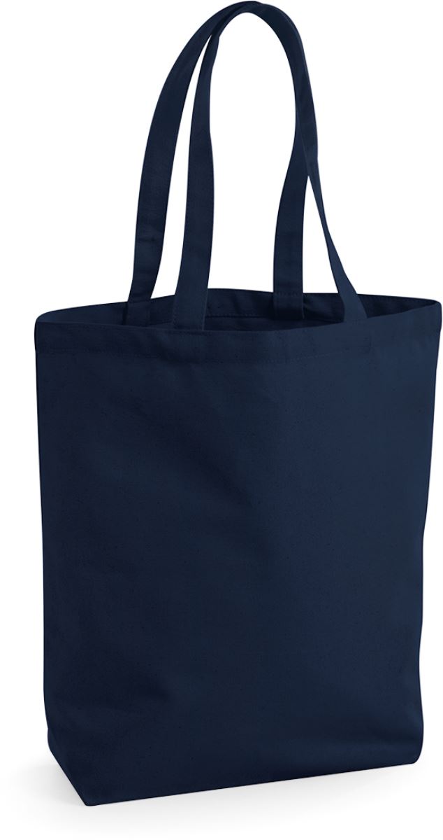 Fairtrade bavlněná nákupní taška - french navy