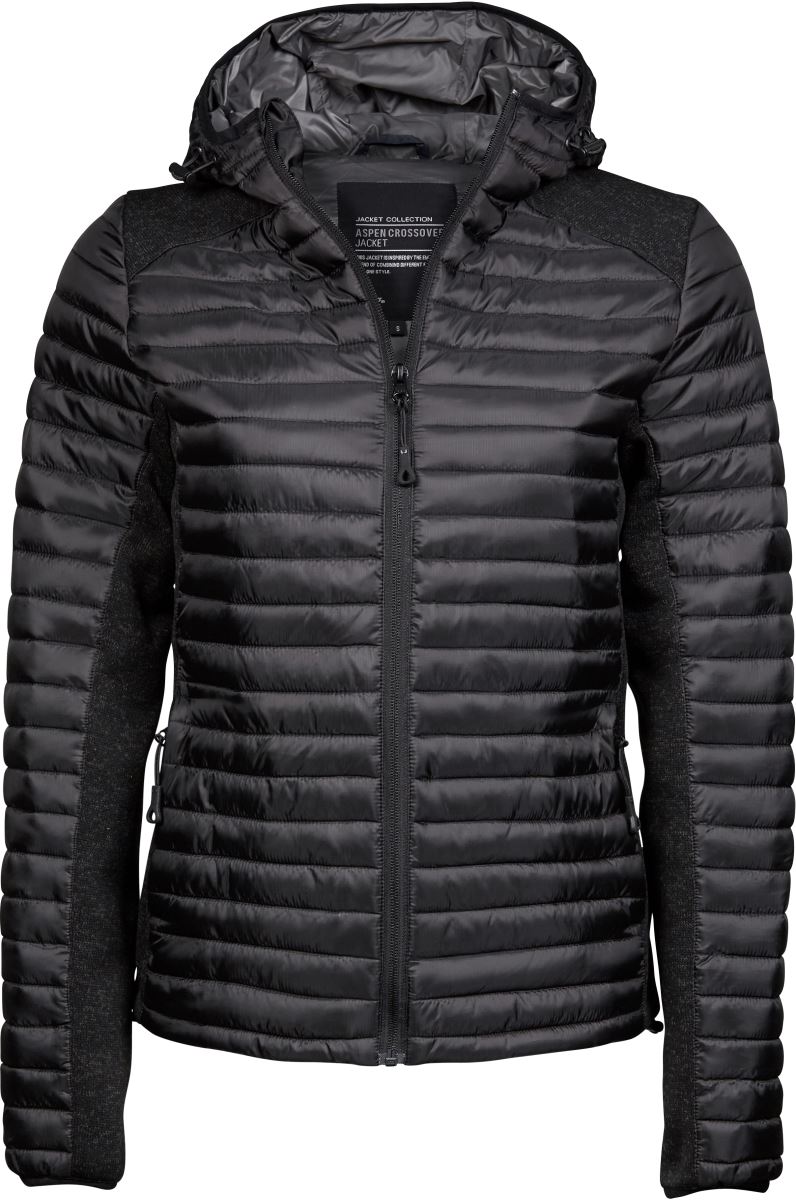 Levně Dámská outdoorová bunda Crossover - black/black melange