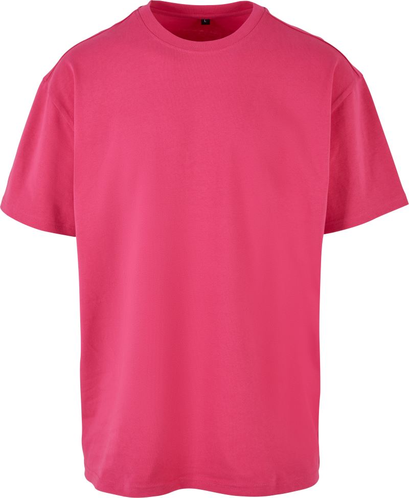 Levně Oversize tričko z těžké bavlny - hibiscus pink