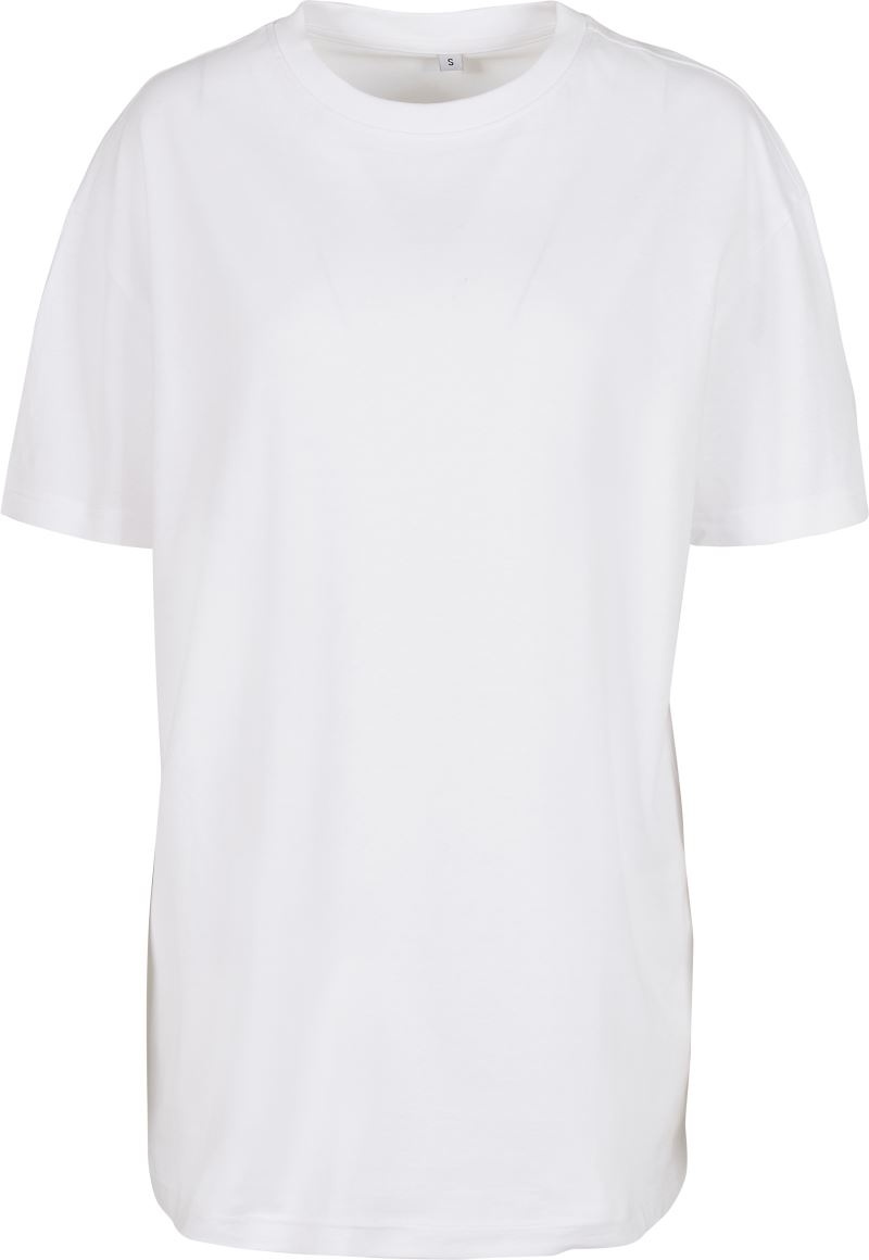 Levně Dámské tričko Oversize Boyfriend T-Shirt - white