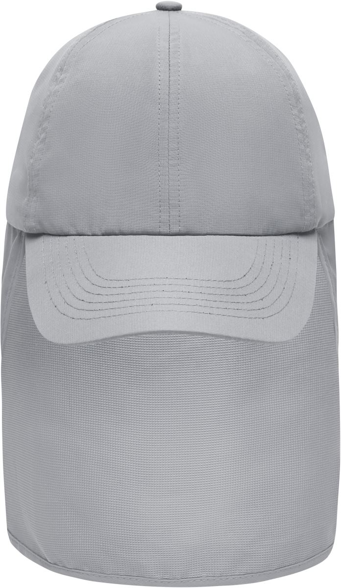 Levně 6 panelová kšiltovka s ochranou krku - grey