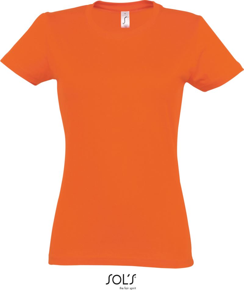 Levně Dámské tričko z těžké bavlny - orange