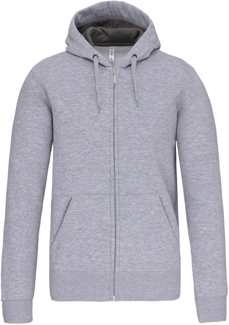 Levně Mikina s kapucí z těžké bavlny - oxford grey