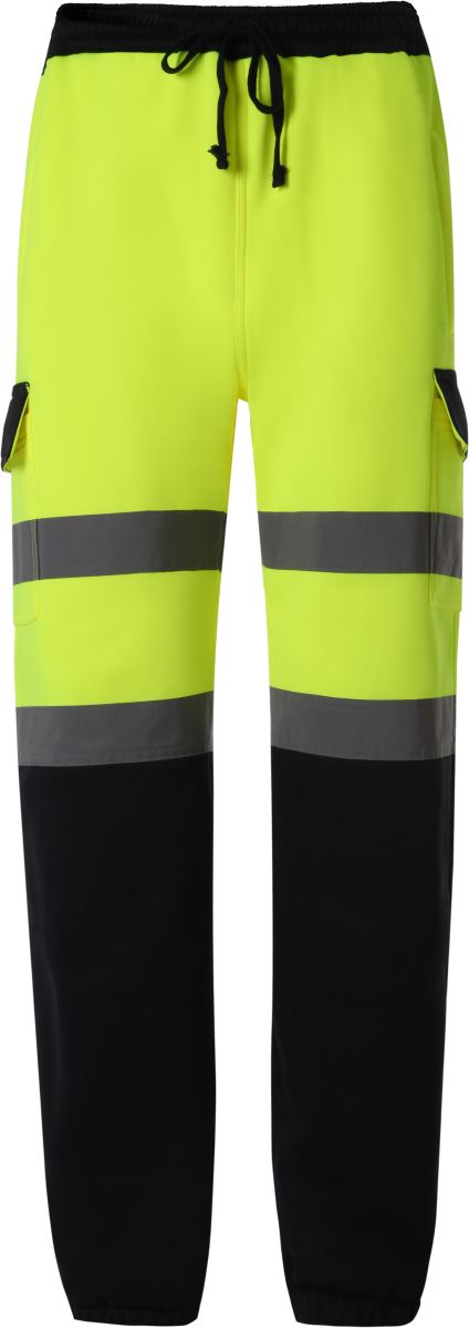 Levně Hi-Vis Tepláky - hi vis yellow/navy