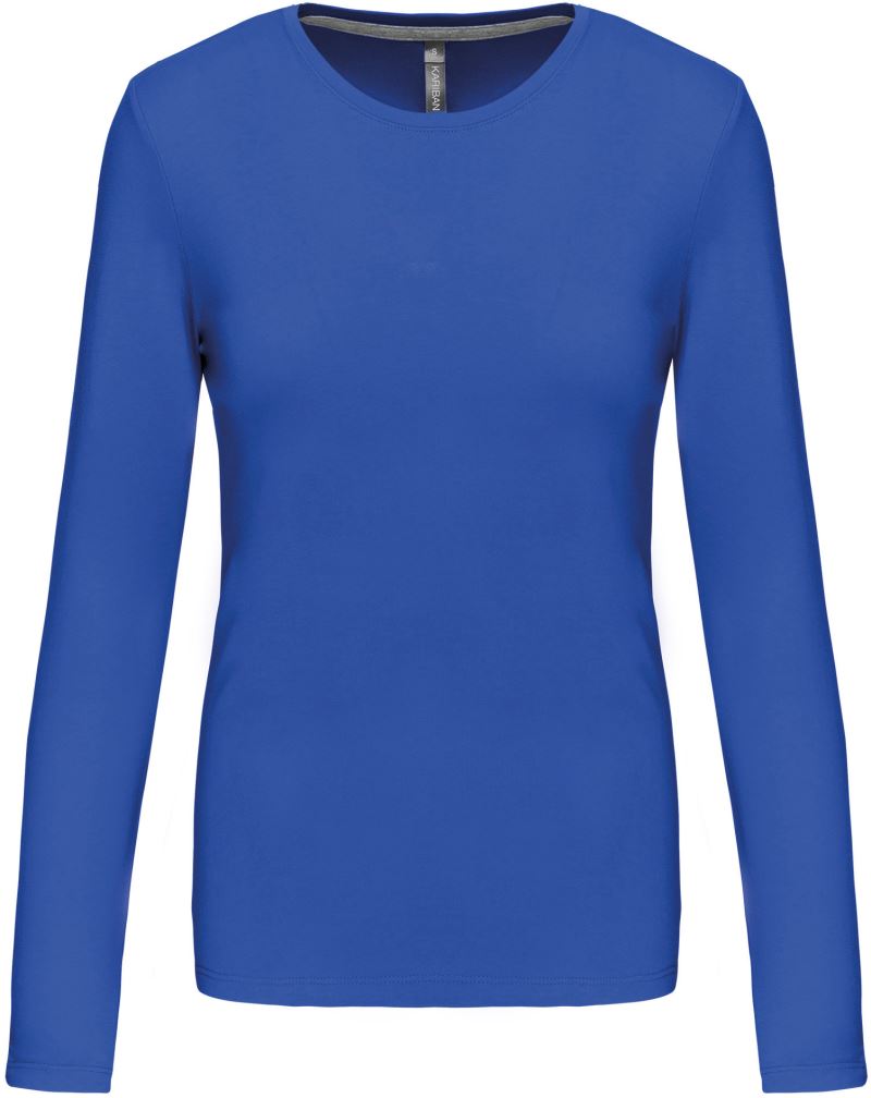 Levně Dámské tričko s dlouhým rukávem - light royal blue