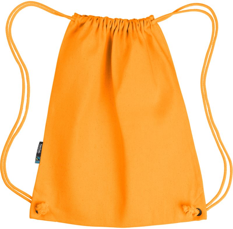 Fairtrade Sportovní vak z bio bavlny - okay orange