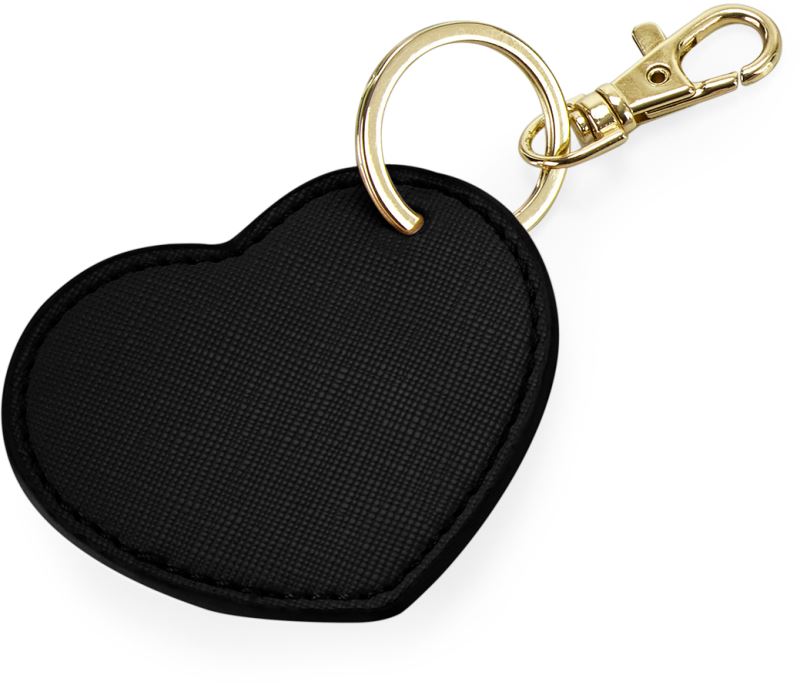 Klip na klíče srdce "Boutique" - black