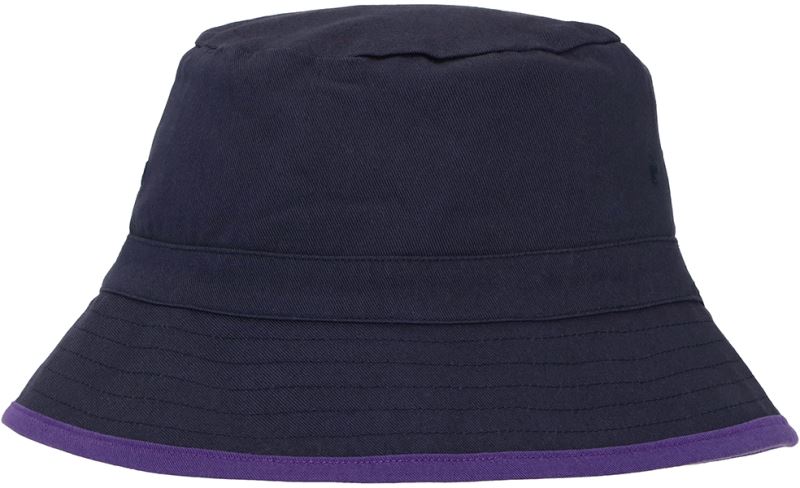 Levně Klobouk z bio bavlny - navy/purple