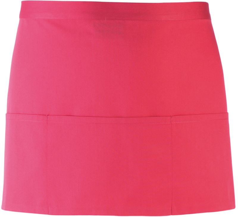 Levně Krátká zástěra do pasu s kapsou "Colours" - hot pink