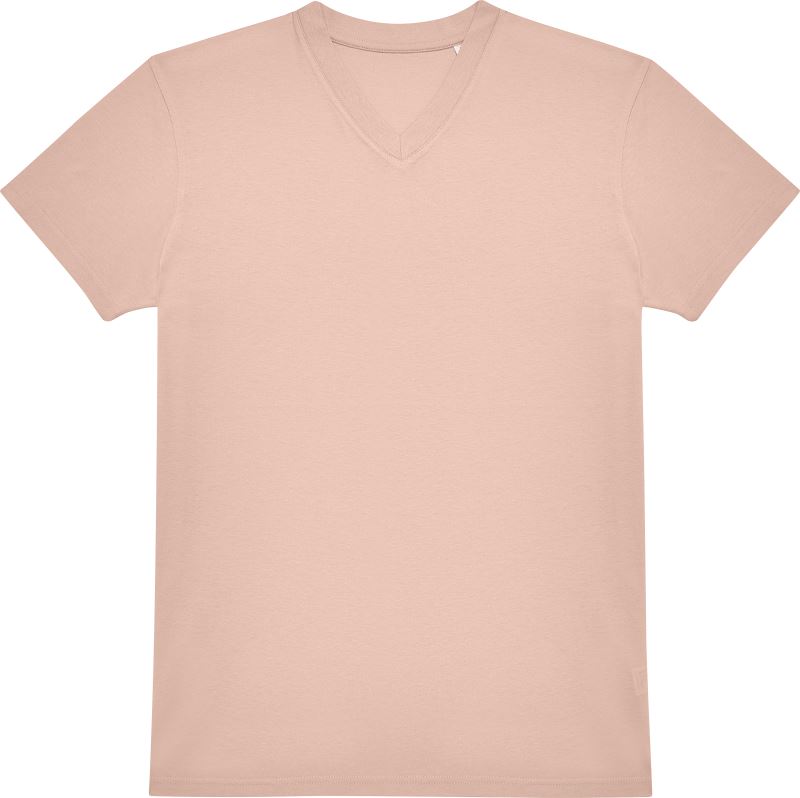 Levně Tričko s výstřihem do V - soft rose