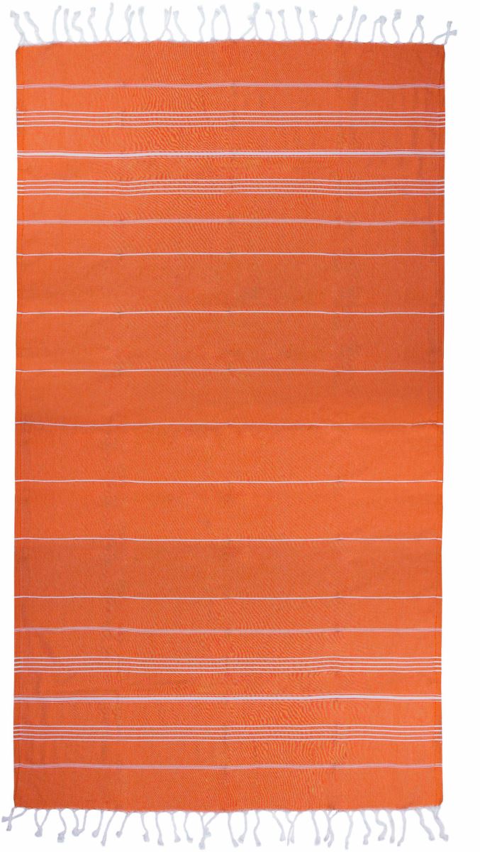 Levně Hamam ručník "Sultan" - orange/white