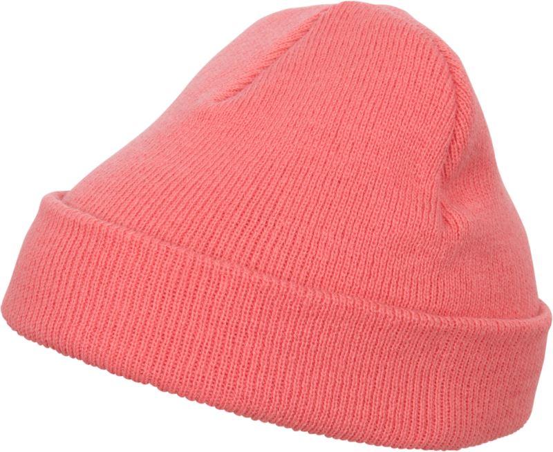 Levně Pletená čepice - coral