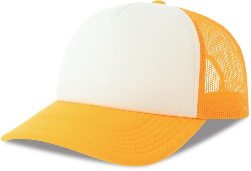 5 panelová Trucker kšiltovka - white/yellow