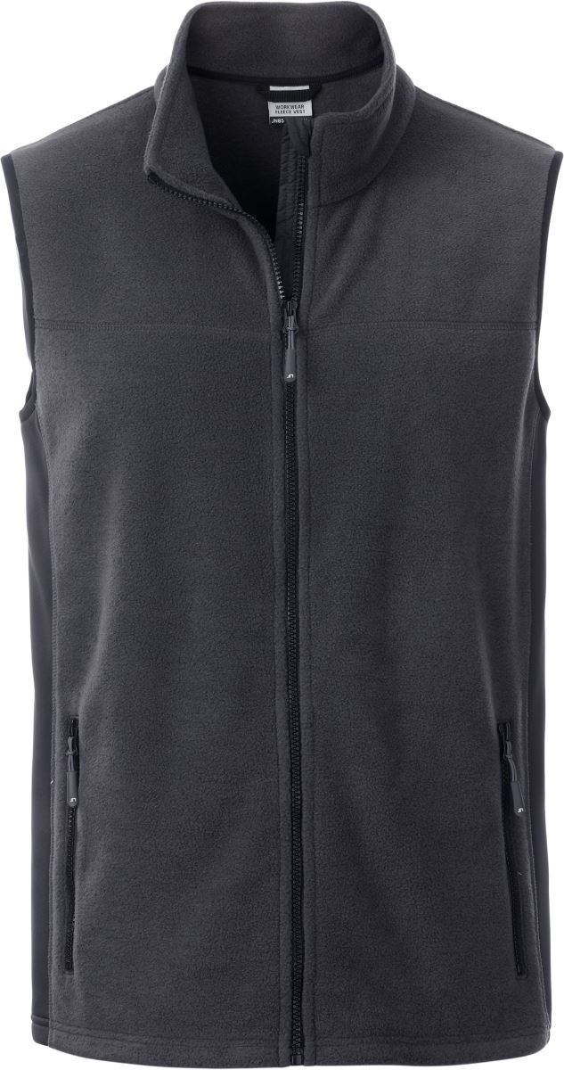 Pánská pracovní fleecová vesta - Strong - carbon/black