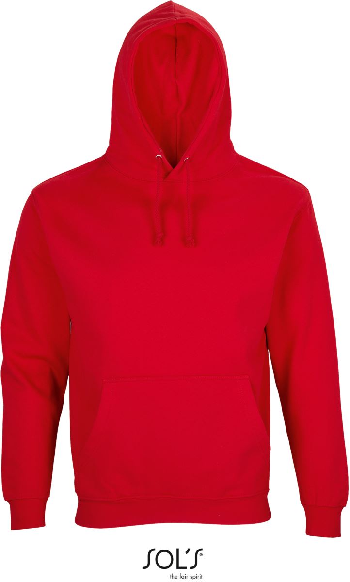 Levně Unisex mikina s kapucí - bright red