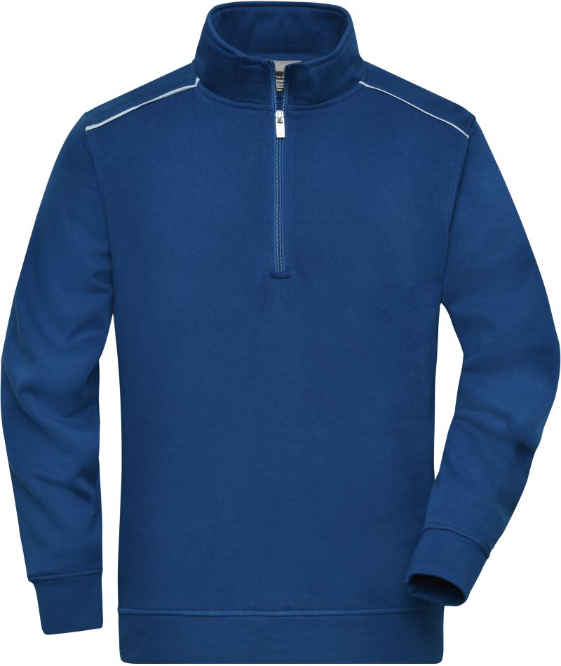 Levně Pracovní mikina s 1/4 zipem - Solid - dark royal