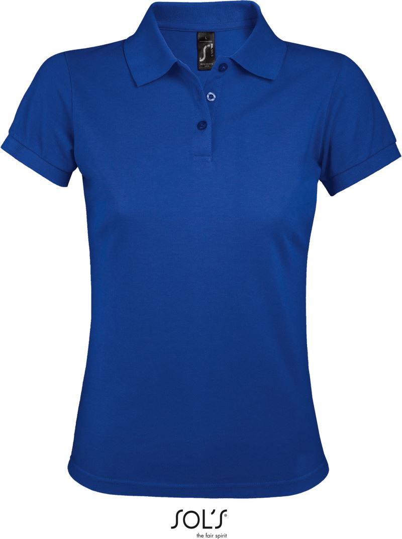 Dámské piqué polo z těžké bavlny - royal blue