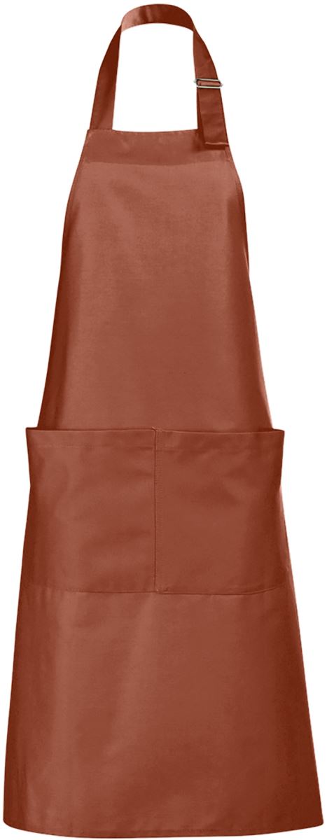 Levně Zástěra s laclem - brown