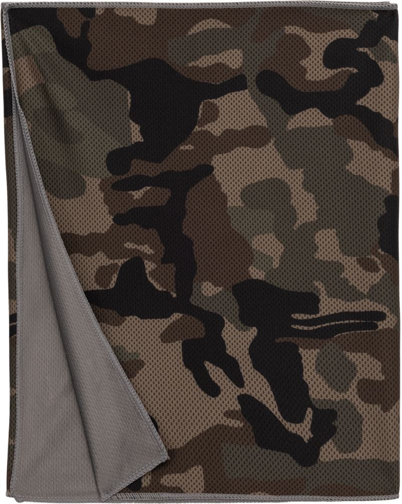 Levně Sportovní ručník - olive/camouflage