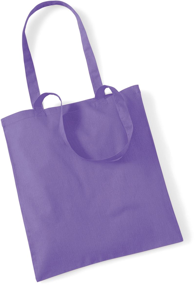 Levně Bavlněná taška "Bag for Life" - violet