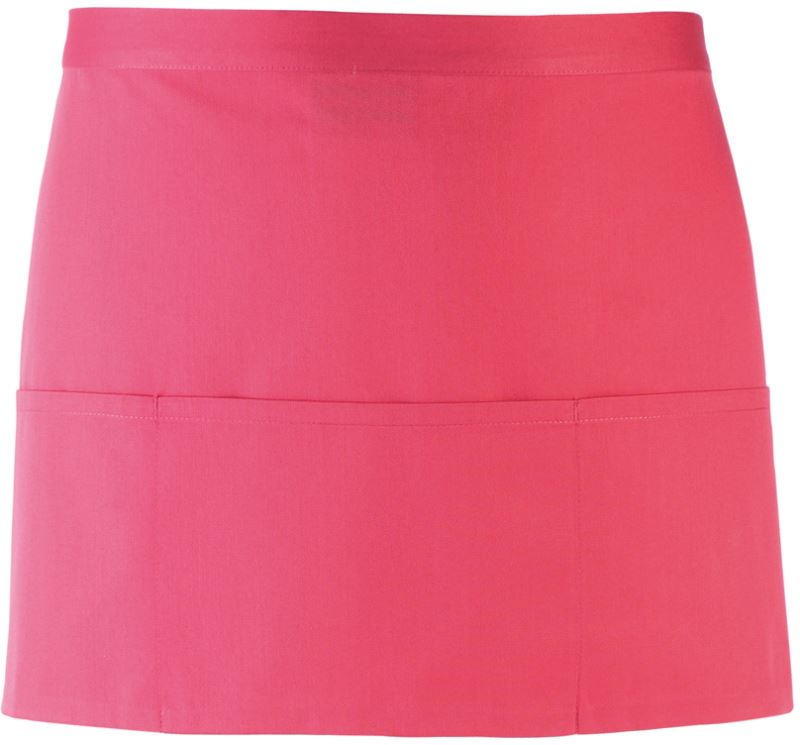Levně Krátká zástěra do pasu s kapsou "Colours" - fuchsia