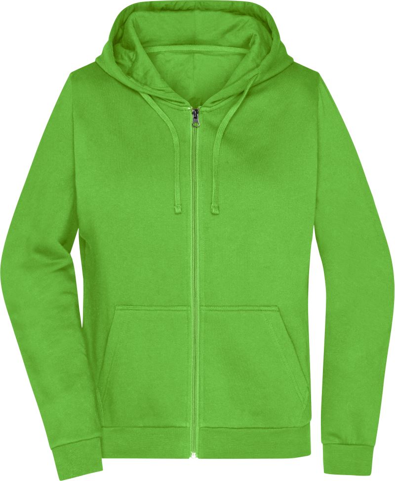 Dámská mikina s kapucí - lime green