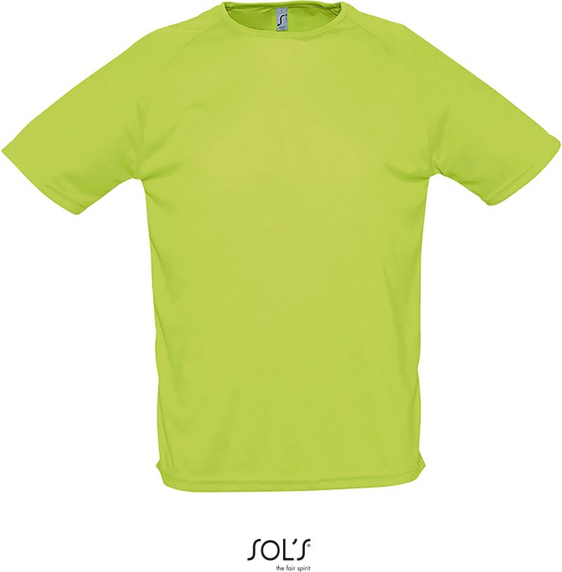 Levně Pánské raglánové sportovní tričko - apple green