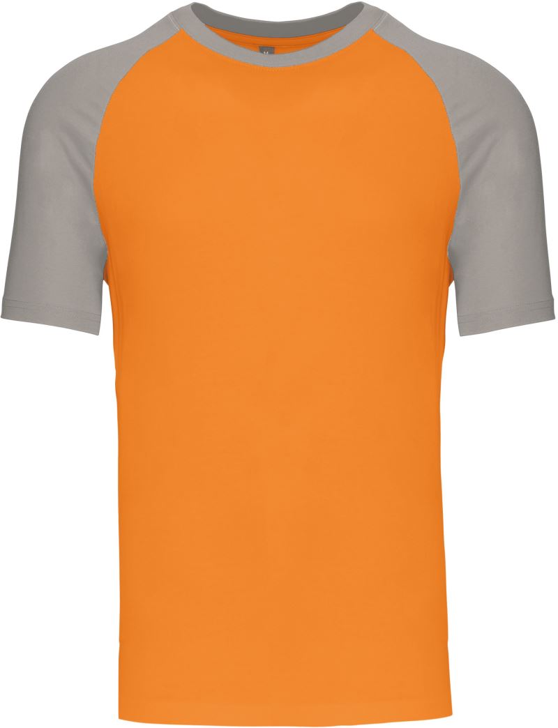 Levně Baseballové tričko - orange/light grey
