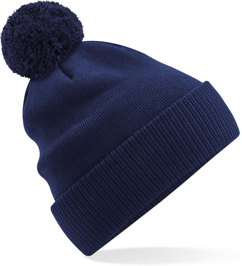 Levně Organická pletená čepice s bambulí "Snowstar®" - oxford navy