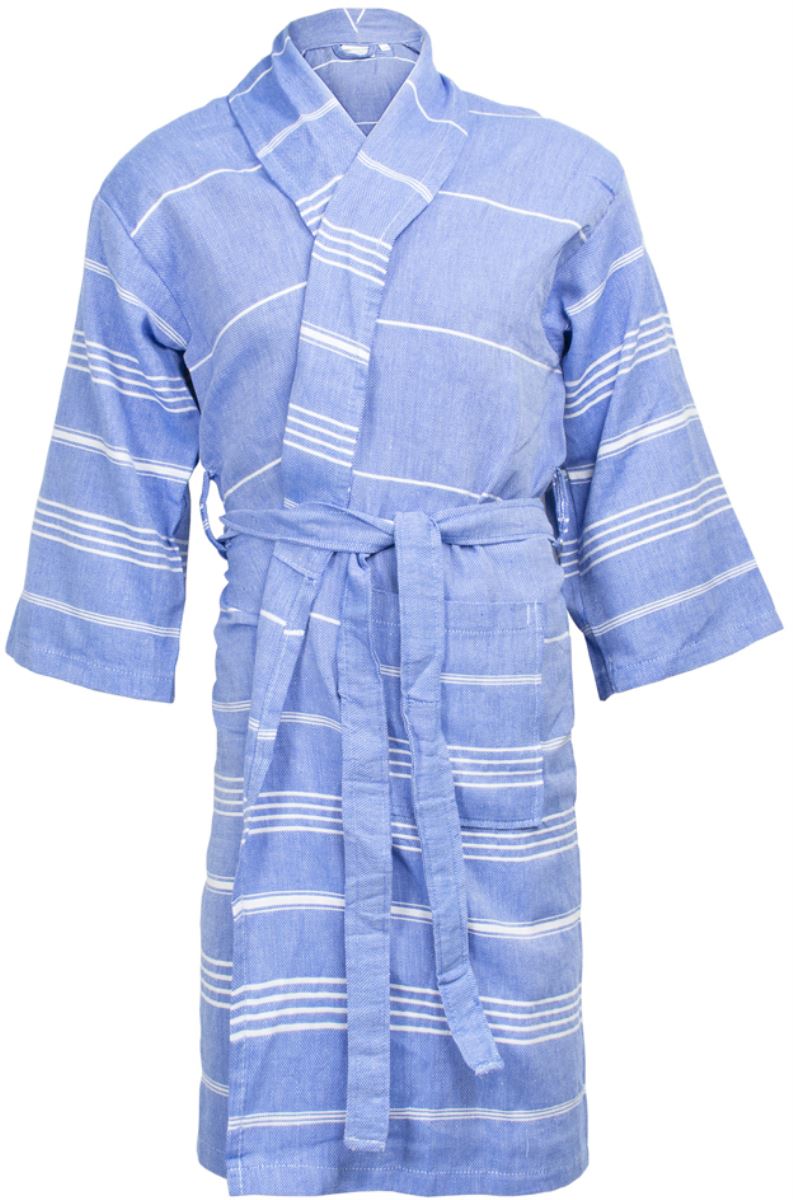 Levně Hamam župan - blue/white
