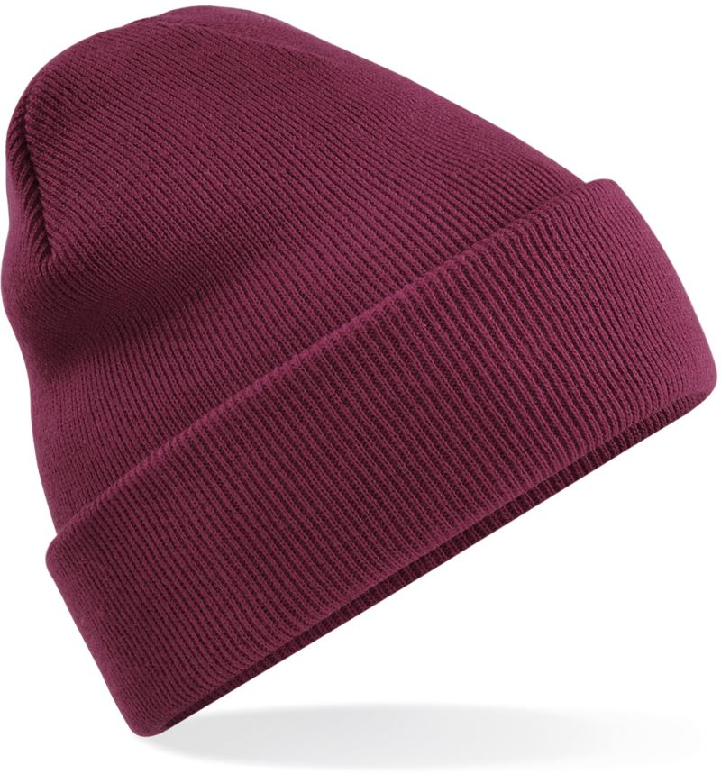 Levně Pletená čepice "Original" - burgundy