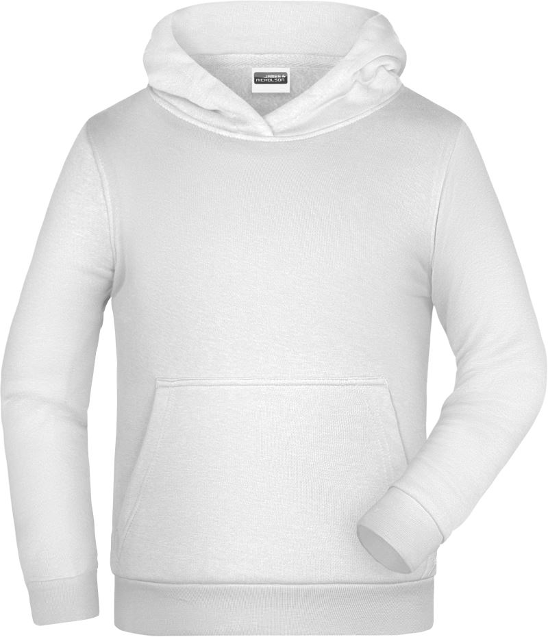 Dětská mikina s kapucí - white