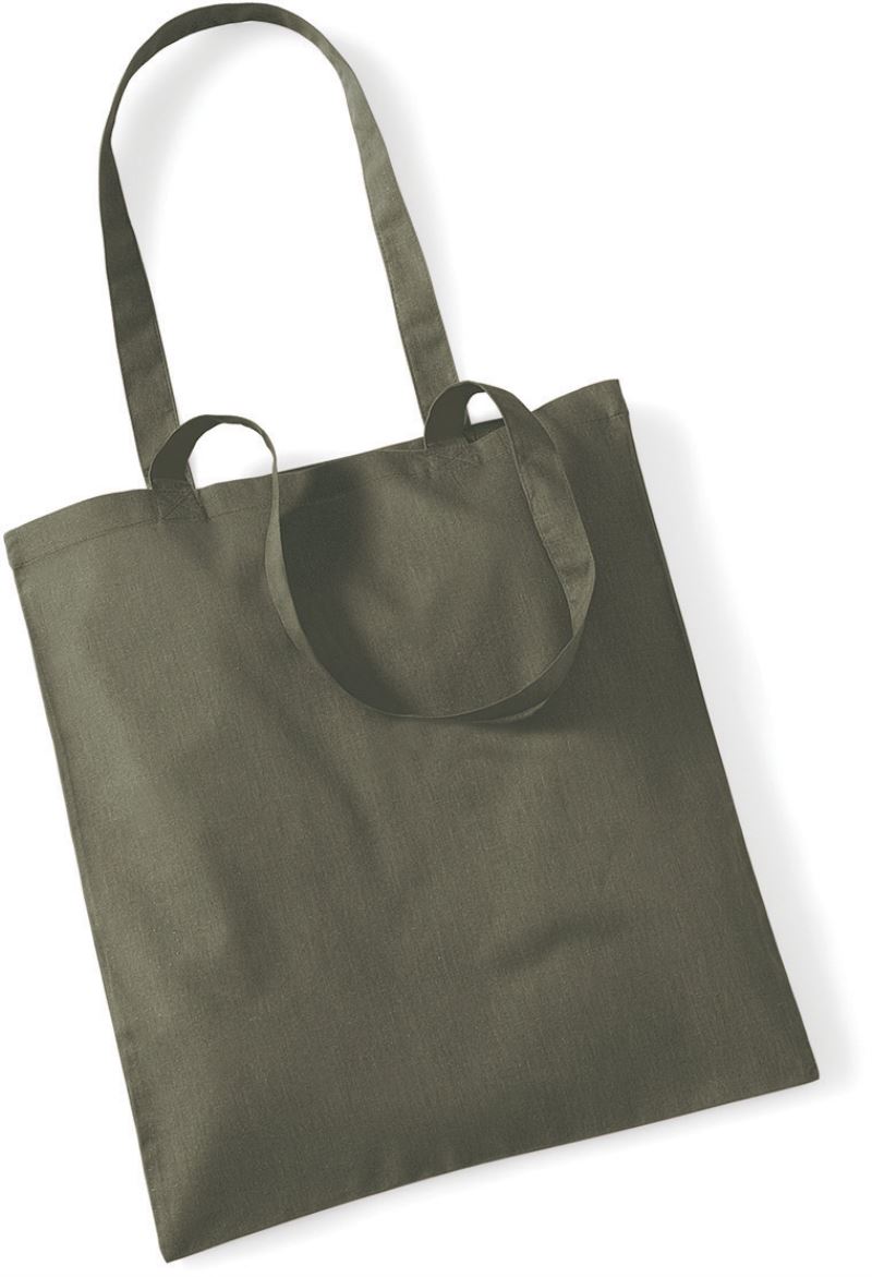 Levně Bavlněná taška "Bag for Life" - olive green
