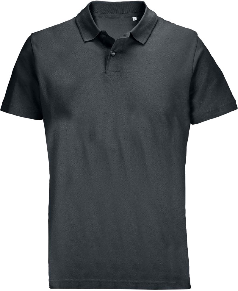 Levně Unisex piqué polo - mouse grey