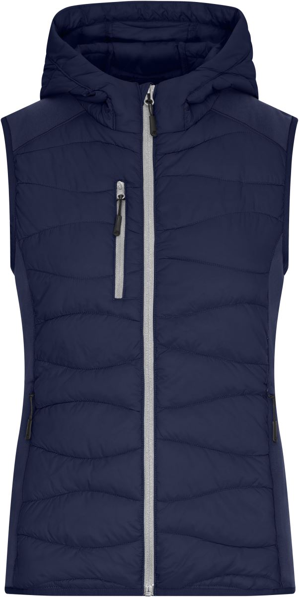 Levně Dámská strečová fleecová vesta - navy/navy