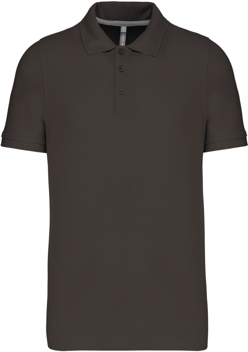 Pánské piqué polo - dark grey