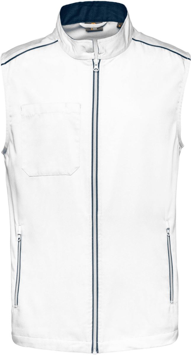 Levně Pánská vesta "Day-to-Day" - white/navy