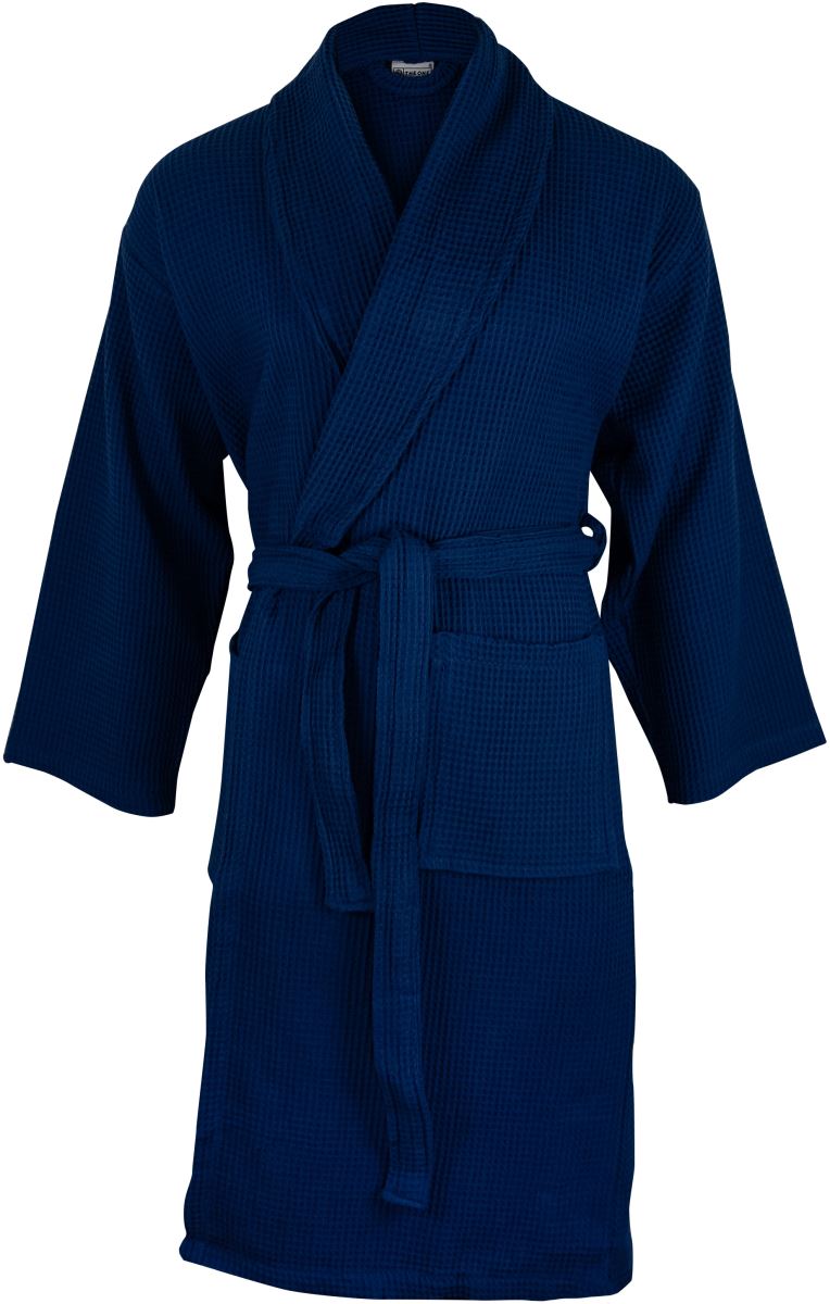Levně Vaflový župan - navy