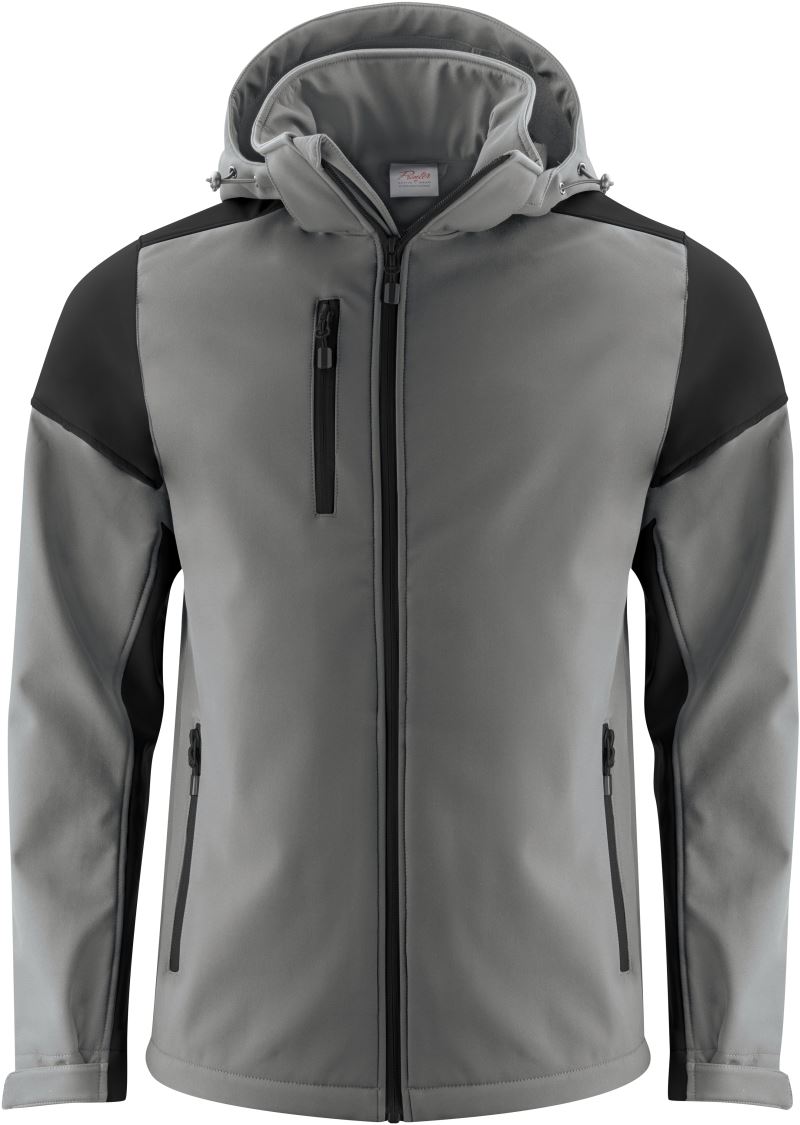 Levně Pánská softshellová bunda - anthracite/black