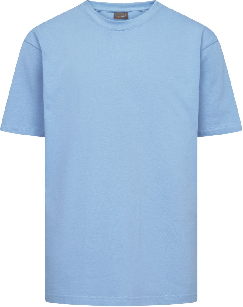 Levně Unisex tričko z těžké bavlny - light blue