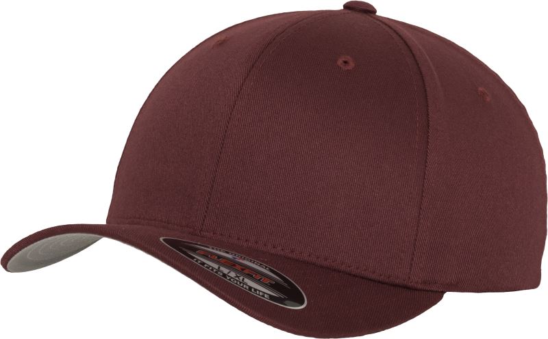 Levně 6 panelová vlněná česaná kšiltovka Flexfit - maroon