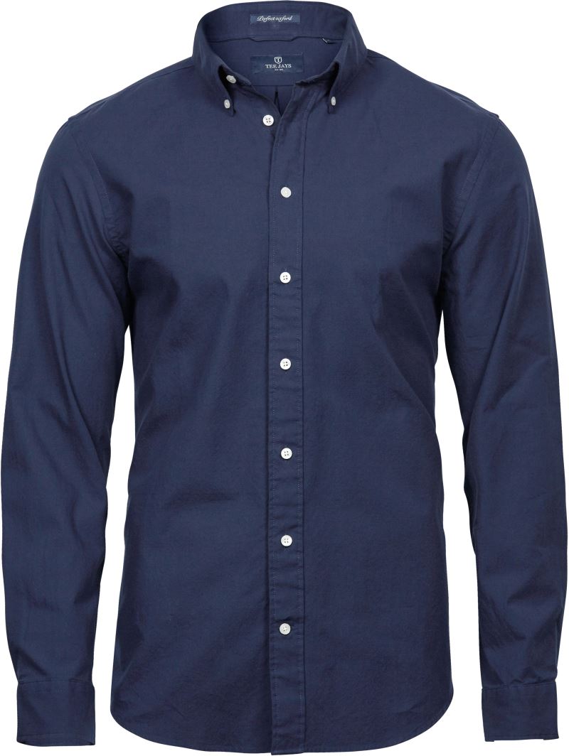 Levně Košile Oxford Perfect s dlouhým rukávem - navy