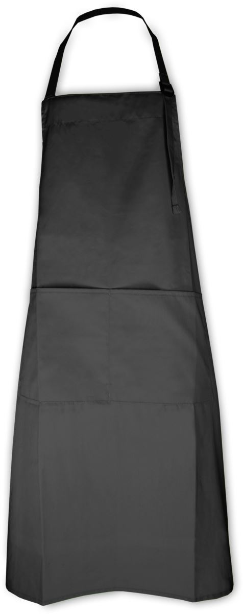 Levně Zástěra s laclem - anthracite