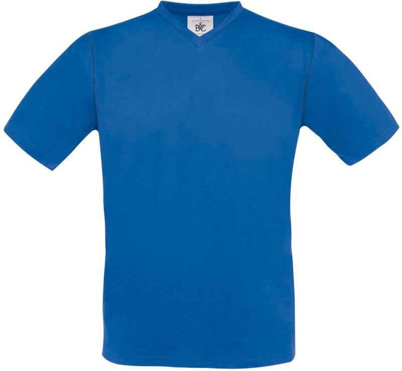 Tričko s výstřihem do V - royal blue