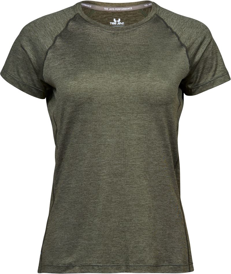 Levně Dámské sportovní tričko CoolDry - olive melange