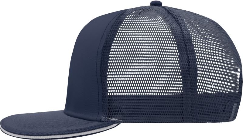 Levně 6 panelová Pro síťovaná sandwich kšiltovka - navy/white